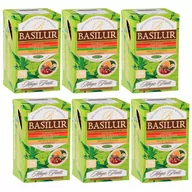 Herbata - BASILUR Fruit Infusions - Zielona herbata owocowa, 5 smaków w saszetkach 25 x 1,5 g x6 - miniaturka - grafika 1