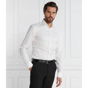 HUGO Koszula Kenno | Slim Fit | stretch - Koszule męskie - miniaturka - grafika 1