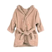 Szlafroki dla dzieci - Filibabba Szlafrok z haftem (1-2 l) Frappé - miniaturka - grafika 1