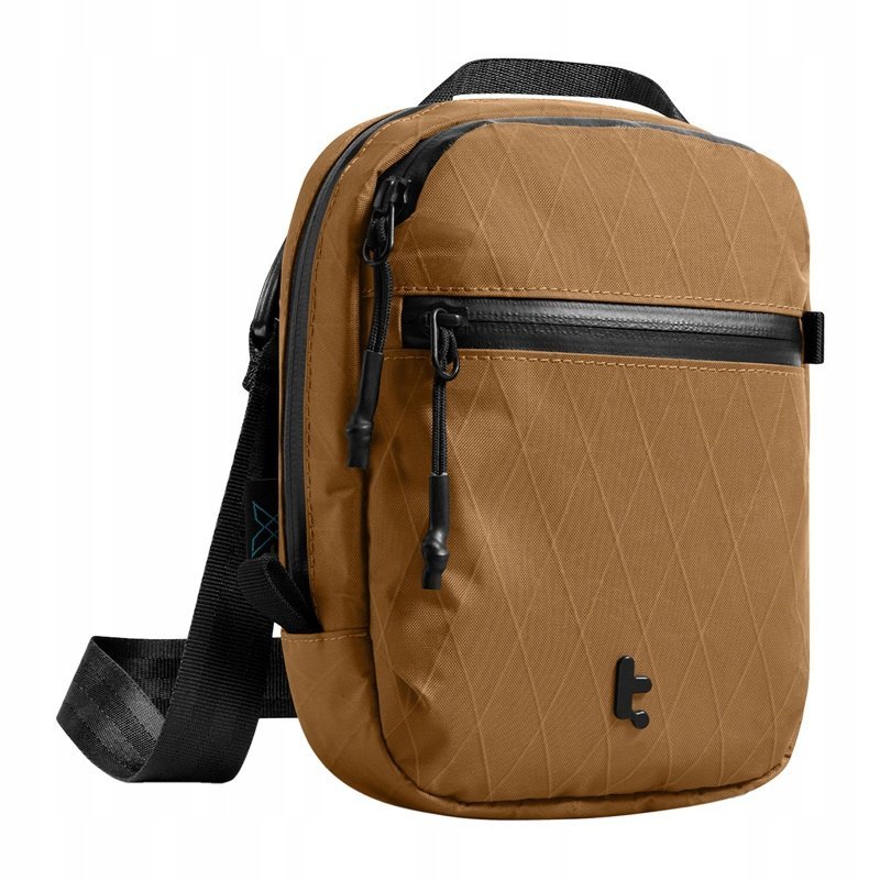Tomtoc Aviator-T37 Torba Podróżna Brązowa RFID Wodoodporna Pasek na Ramie