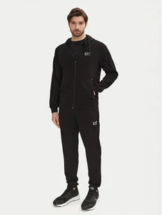 EA7 Emporio Armani Dres 7M000131 AF12501 UC001 Czarny Regular Fit - Dresy męskie - miniaturka - grafika 1
