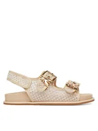 Sandały damskie - Patrizia Pepe Sandały PPJ338 02 Beżowy - miniaturka - grafika 1