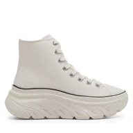 Sneakersy damskie - Sneakersy Skechers FUNKY STREET 177430 WHT Biały - miniaturka - grafika 1