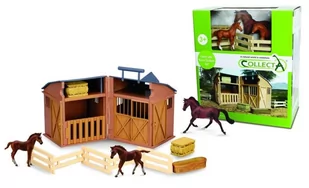 Collecta Stajnia z akcesoriami i końmi - Figurki dla dzieci - miniaturka - grafika 1