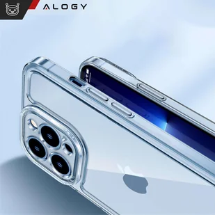 Etui do iPhone 15 Pro obudowa Case silikonowe przezroczyste ochrona aparatu osłona obiektywów Alogy Slim - Etui i futerały do telefonów - miniaturka - grafika 5