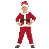 Stroje karnawałowe - WIDMANN Santa Boy LED's Costume 98 cm Father Christmas Nativity Fancy Dress - miniaturka - grafika 1