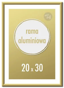 Ramka na zdjęcia 20x30 cm Ramki aluminiowe 30x20 cm złota - Ramki na zdjęcia - miniaturka - grafika 1