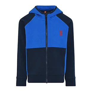 LEGO Bluza chłopięca Jungen z kapturem LWStorm 205 kardigan sweter, 557 niebieski, 98 - Bluzy dla chłopców - miniaturka - grafika 1