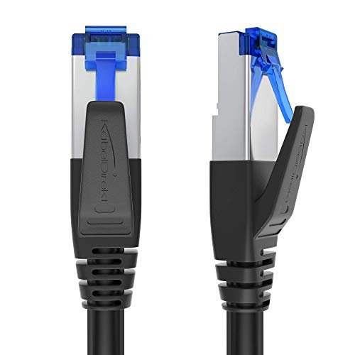 KabelDirekt – Kabel sieciowy Cat 7, Konstrukcja Odporna na Uszkodzenia – 10x 0,3m – 10 Gb Kabel LAN i Ethernet (Kabel patch do szybkich sieci, gier, przełączników, routerów, PC i modemów, RJ45)