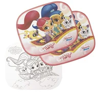 Akcesoria do fotelików - Arditex Arditex Osłonki samochodowe 2 szt + kolorowanka Shimmer i Shine - miniaturka - grafika 1