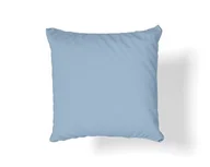 Pościel - Poszewka satyna bawełniana do spania 40x40 błękitna 30 - miniaturka - grafika 1