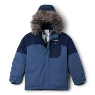 Kurtki i płaszcze dla chłopców - Columbia Młodzieżowa kurtka Nordic Strider 2, Dark Mountain/Collegiate Navy, 164 - miniaturka - grafika 1