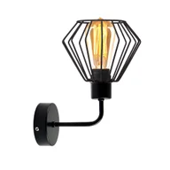 Lampy ścienne - Kinkiet loftowy czarny ERIE LOFT - miniaturka - grafika 1