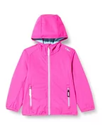 Kurtki i płaszcze dla dziewczynek - CMP Dziewczęca kurtka softshell ze stałym kapturem, fioletowa Fluo-Water, 140 - miniaturka - grafika 1