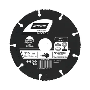Norton Tarcza carbid 115x22.23 mm uniwersalna dla szlifierki kątowej - Akcesoria do elektronarzędzi - miniaturka - grafika 1