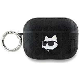 Karl Lagerfeld KLAP2PGCHPK AirPods Pro 2 (2022/2023) cover czarny/black Monogram Choupette Head - Akcesoria do słuchawek - miniaturka - grafika 1