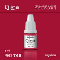 Pozostałe akcesoria kosmetyczne - Pigment do makijażu permanentnego ust Bioevolution Red 745 Qline Pro 5ml - miniaturka - grafika 1