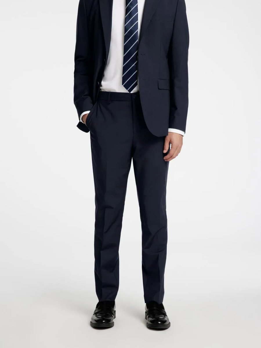 pantaloni uomo selected 16094335 slim theo sky captain