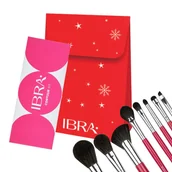Pędzle do makijażu - IBRA SET pędzle do makijazu 8szt. + cienie do powiek 5szt. - miniaturka - grafika 1