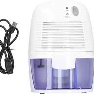 Nawilżacze powietrza - Przenośny osuszacz powietrza o niskim zużyciu energii, bardzo cichy, pojemność 500 ml, biały - miniaturka - grafika 1