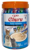 Przysmaki dla kotów - INABA CAT CHURU Varieties Tuna 50x 14g - miniaturka - grafika 1