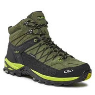 Buty trekkingowe męskie - Trekkingi CMP Rigel Mid Trekking Shoes Wp 3Q12947 Kaki-Acido 02FP - miniaturka - grafika 1