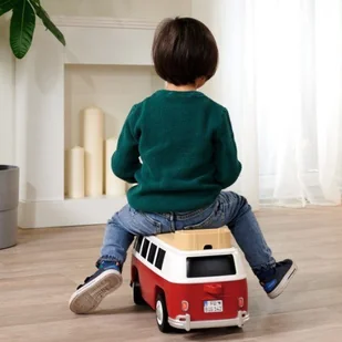 BIG Jeździk Volkswagen Van Samochód Auto dla Dzieci + Dźwięk - Jeździki dla dzieci - miniaturka - grafika 6