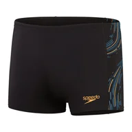 Kąpielówki męskie - Męskie Bokserki kąpielowe SPEEDO TECH PNL ASHT AM 8-00303516839 – Czarny - miniaturka - grafika 1