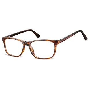Okulary zerówki acetatowe oprawki korekcyjne prostokątne AC399C panterka/szylkret - Okulary korekcyjne, oprawki, szkła - miniaturka - grafika 1