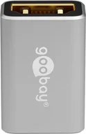 Adaptery i przejściówki - Goobay 72008 adapter kablowy HDMI Typu A (Standard) Czarny, Srebrny - miniaturka - grafika 1