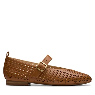 Półbuty Clarks Fawna Jane 26181228 Brązowy - Półbuty damskie - miniaturka - grafika 1