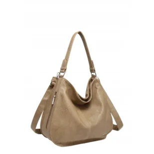 Klasyczna Shopperka Torebka Damska Beżowa LUIGISANTO V080 Beige/Taupe - Torebki damskie Klasyczna Shopperka Torebka Damska Beżowa LUIGISANTO V080 Beige/Taupe - Torebki damskie - miniaturka - grafika 1