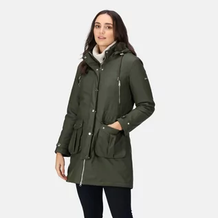 Kurtki damskie - Regatta Damska Kurtka Zimowa Parka Fabrienne Ciemne Khaki, Rozmiar: 36 - grafika 1