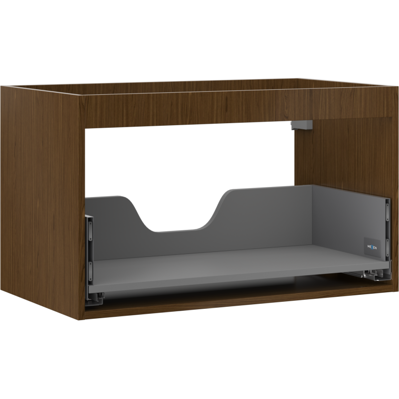 Mexen Box-A korpus szafki podumywalkowej 80 cm, 1 szuflada, orzech - 91AX0-0800-470-1-86