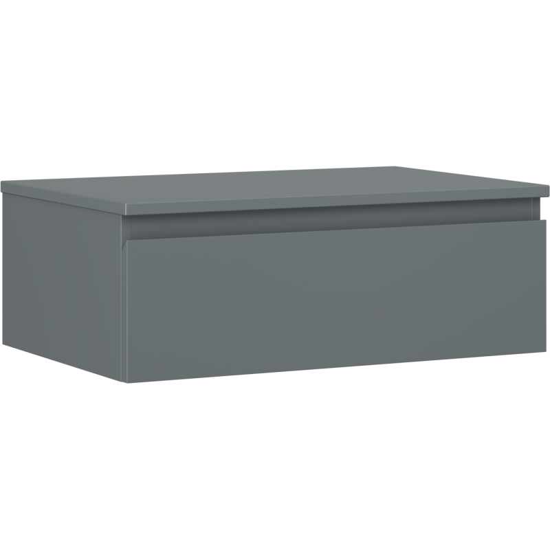 Mexen Orio szafka łazienkowa podumywalkowa 70 cm z blatem, 1 szuflada, grafit mat - 91A10-07023-1-BFC66