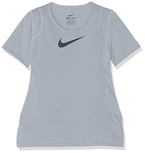Nike dziewczęcy G Np Top Ss T-shirt Cool Grey/(Black) L