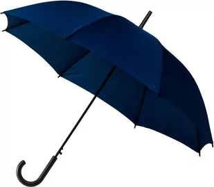 Automatyczna lekka parasolka damska granatowa z czarnym stelażem - Parasole - miniaturka - grafika 1