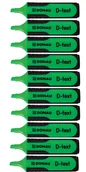 Zakreślacze - Donau Zakreślacz D-Text Zielony 10 sztuk - miniaturka - grafika 1