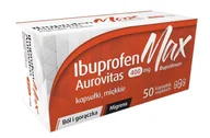 Przeziębienie i grypa - Ibuprofen MAX Aurovitas 400 mg, 50 kapsułek - miniaturka - grafika 1
