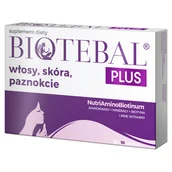 Włosy, skóra, paznokcie - Biotebal Plus Włosy Skóra Paznokcie, 30 tabletek + 10 tabletek gratis - miniaturka - grafika 1