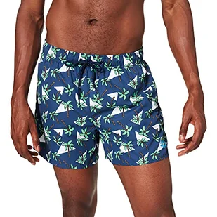 ARENA Męskie szorty M Fantasy, Navy-white -Green, XL - Spodenki damskie - miniaturka - grafika 1