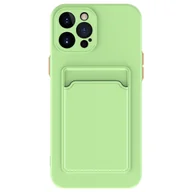 Etui i futerały do telefonów - Ochronne etui na telefon komórkowy iPhone 12 13 14 15 Plus Pro Max Etui na kartę, Kolor: jasnozielony, Wybierz model: Apple iPhone 15 Plus - miniaturka - grafika 1
