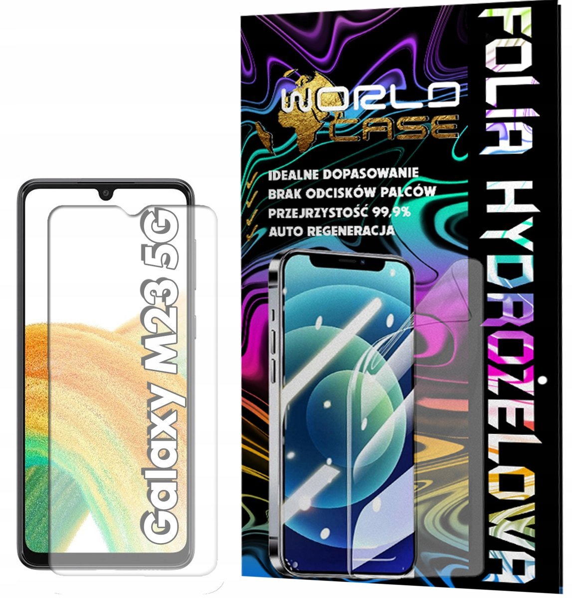 FOLIA HYDROŻELOWA OCHRONNA DO SAMSUNGA M23 5G - NA EKRAN MOCNA