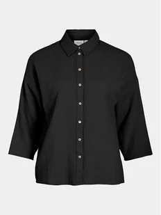 Vila Koszula Lania 14089485 Czarny Regular Fit - Koszule damskie - miniaturka - grafika 1