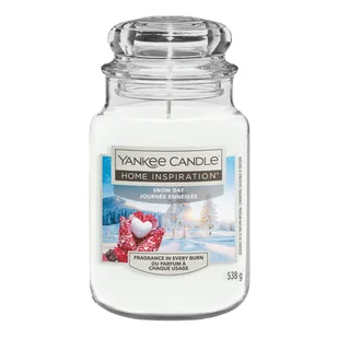 Świeca zapachowa w szkle świąteczna Snow Day Yankee Candle 538 g - Świece - miniaturka - grafika 1