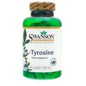 Suplementy naturalne - SWANSON Suplement diety L-Tyrozyna 500 mg, 100 kapsułek - miniaturka - grafika 1