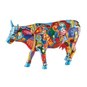 Figurki dekoracyjne - CowParade, figurka-krówka MUSIC-COW EXTRAVAGANZA, duża/poliresing - miniaturka - grafika 1
