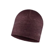 Czapki i chusty sportowe damskie - Czapka z elementami odblaskowymi Buff DryFlx Hat Maroon - miniaturka - grafika 1