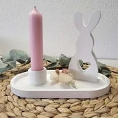 Świeczniki - Zajączek wielkanocny-świecznik - miniaturka - grafika 1