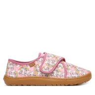 Buty dla dziewczynek - Kapcie Froddo Barefoot Slippers G1700421-4 D Różowy - miniaturka - grafika 1